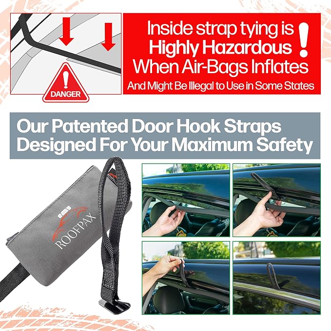 RoofPax Expandable 15/19 cft. Car Rooftop Cargo Carrier Bag Waterproof Storage - Image 6