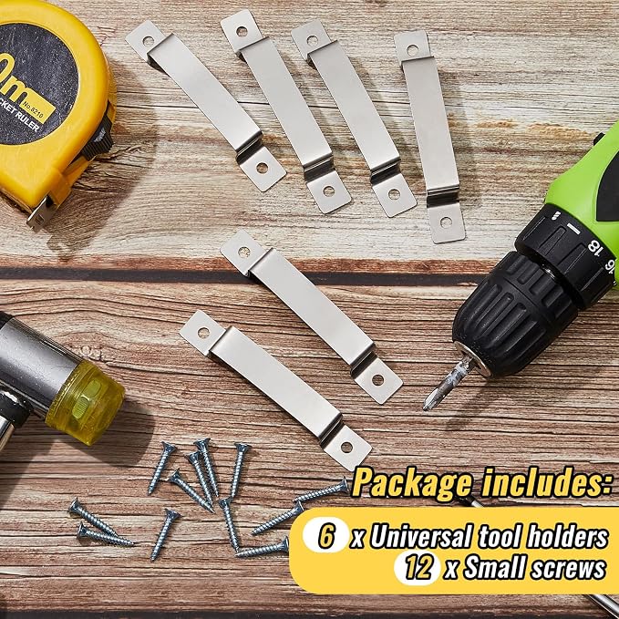 6 Pcs Tape Measure Clip Tape Measure Holder Bench Belt Universal Tool - Image 3