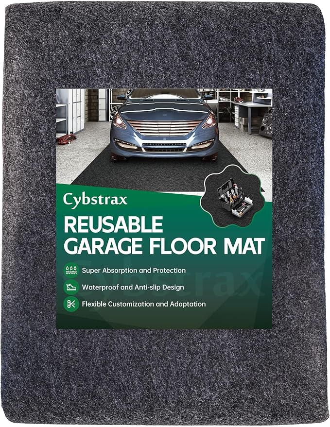 Oil Spill Mat - 20' x 7'4" Absorbent Oil Garage Floor Mat by Unknown