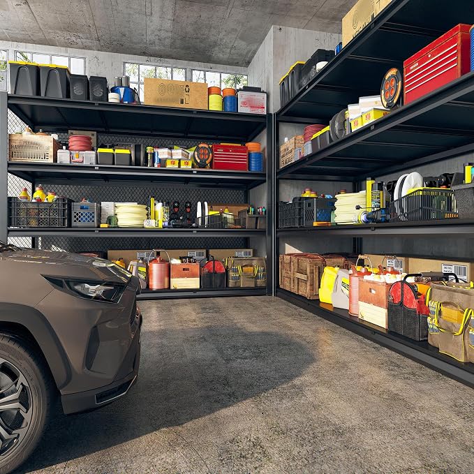 REIBII 60" W Garage Shelving Heavy Duty 2650LBS Storage Shelves Metal Shelving - Image 2