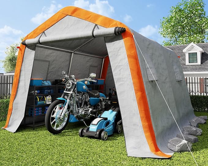 AMERLIFE 10.5x12x8 FT Heavy Duty Portable Shed Storage Shelter, Outdoor Storage by AMERLIFE