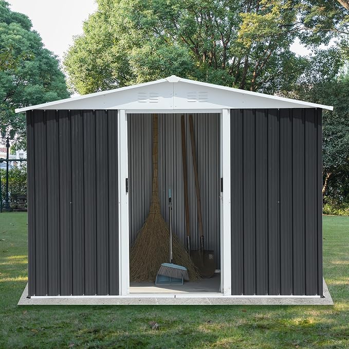 8x6 FT Outdoor Metal Storage Shed - Image 6