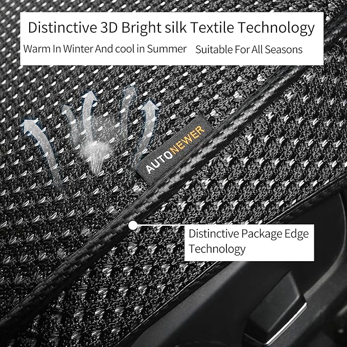 Auto Newer Breathable Universal Four Seasons Car Seat Covers, Luxury Car Seat - Image 2