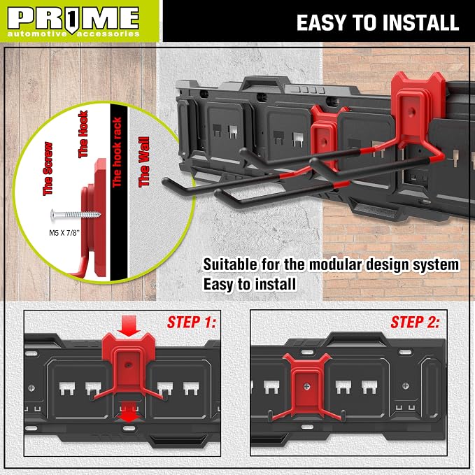 Prime 1 PR1ME Heavy Duty Wall Mount Hook, 7.5 inch Utility Wall Storage Hook - Image 5