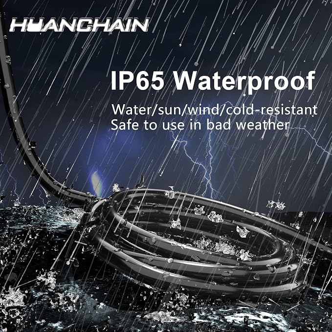 HUANCHAIN 16/3 Gauge 200 ft Extension Cord Outdoor Waterproof - Image 4