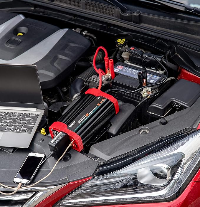 1000W Car Power Inverter, DC 12V to AC 110V Car Inverter - Image 6