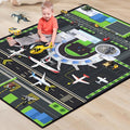 Play Rug for Playroom 3x4 Airport Carpet for Boys Bedroom by Isyorefam