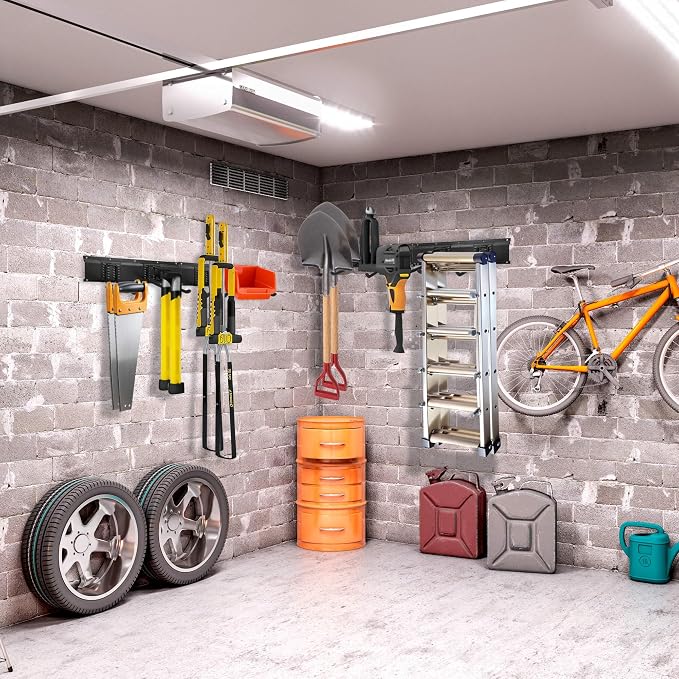 Garage Tool Organizer and Hanging Storage Rack, Heavy Duty Hooks - Image 4