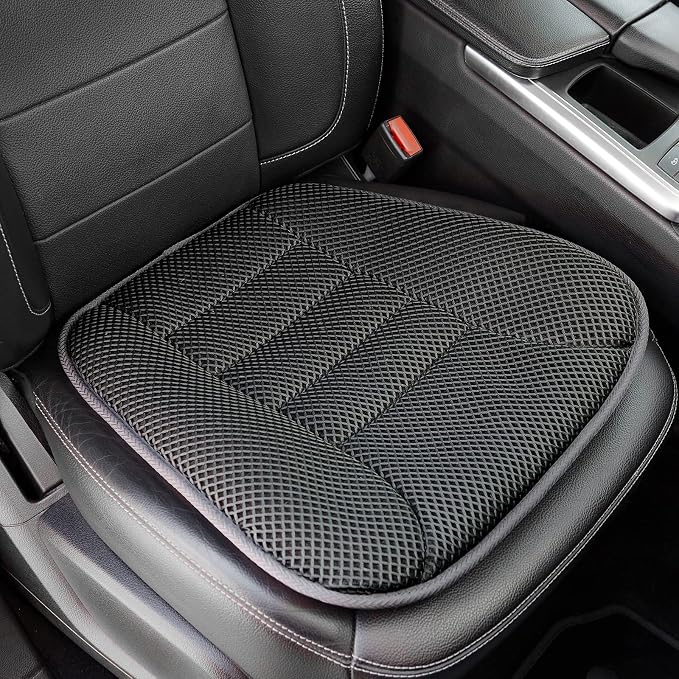 AEROiVi Car Seat Cushion for Driving, Breathable 3D Air Mesh, Non-Slip Bottom by AEROiVi