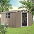 10FT x 8FT Metal Outdoor Storage Shed, Garden Sheds & Outdoor Storage by TrumbeakFurniture