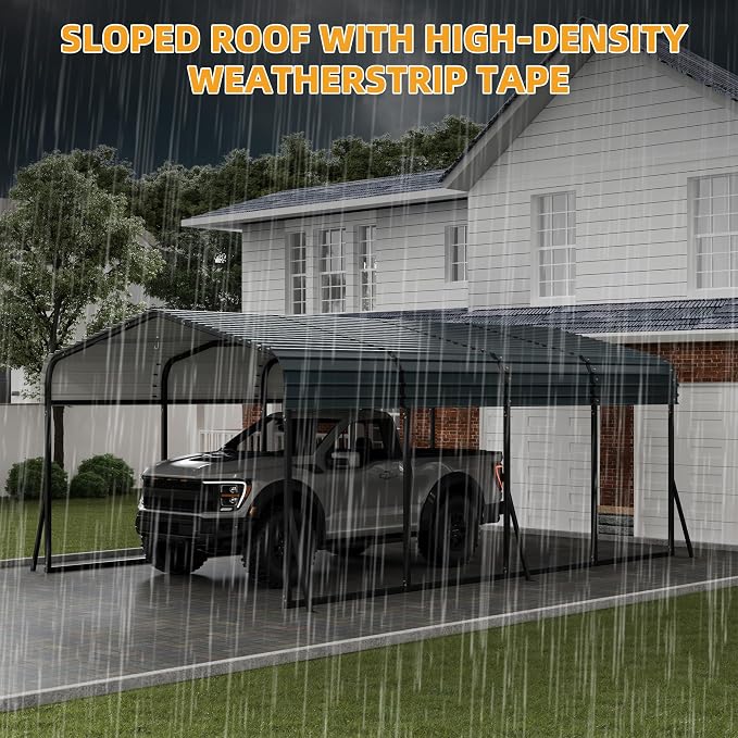 12x20 Ft Carport, Metal Carport - Image 6