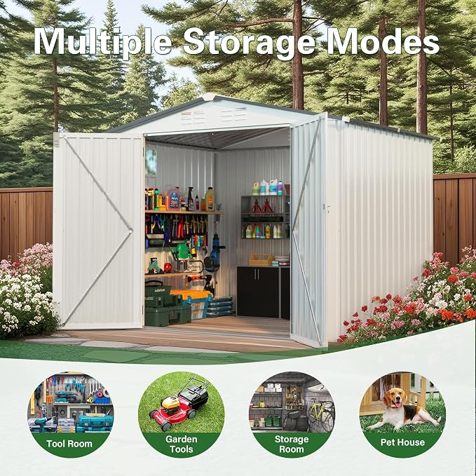 8x6 FT Outdoor Storage Shed - Image 9