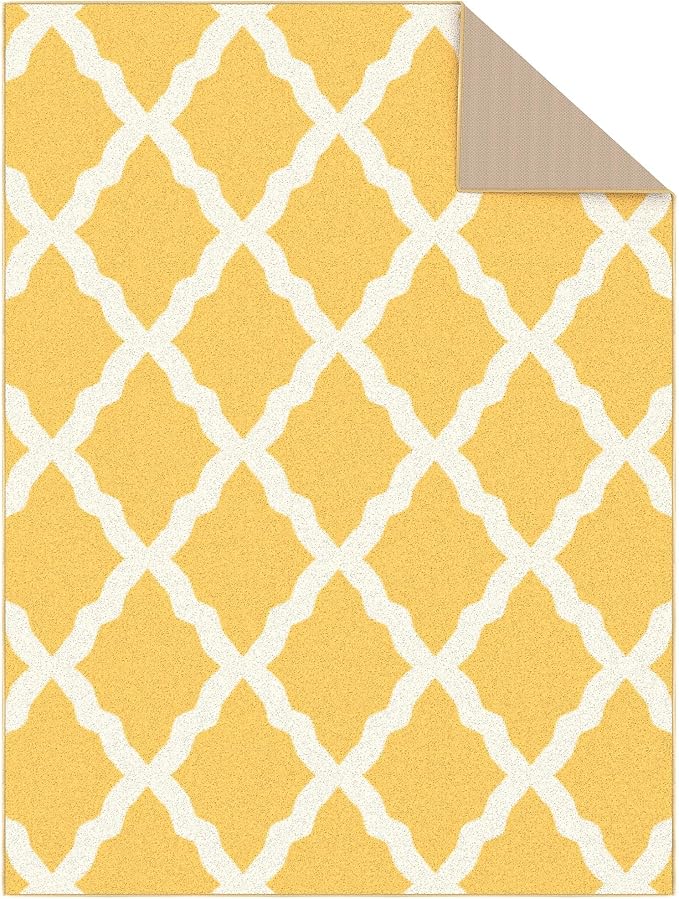 Ottomanson 5' x 6'6" Rugs for Living Room Trellis Area Rug for Bedroom - Image 7