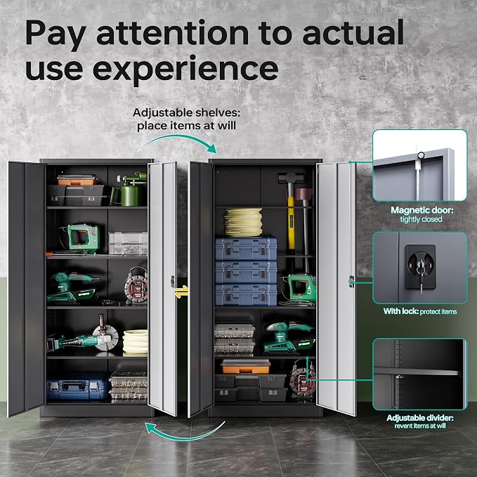 SISESOL Metal Storage Cabinet - Image 4