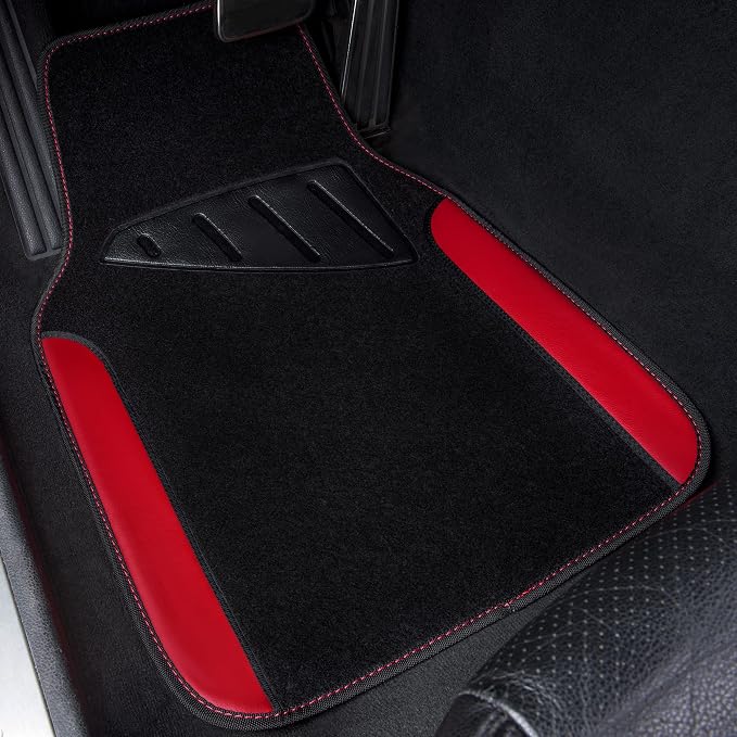 CAR PASS Rainbow Waterproof Universal Fit Faux Leather Car Carpet- Anti-Slip - Image 8