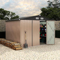 8x10 FT Metal Storage Sheds Outdoor, Metal ToolShed by RELJOFUM