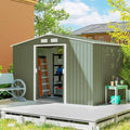 Outsunny 9' x 6' Outdoor Storage Shed, Garden Tool Metal Shed by Outsunny