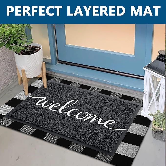 EARTHALL Funny Welcome Mats Outside/Inside 59"x24", Front Door Mat Outdoor - Image 3