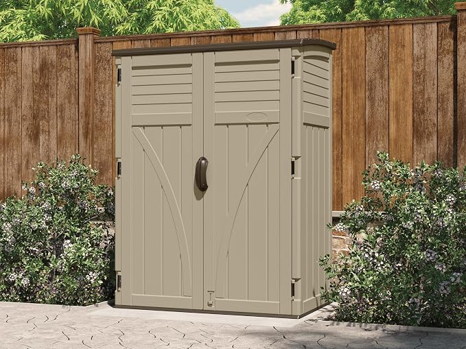 Suncast 54 Cubic Feet Vertical Storage Shed - Image 13