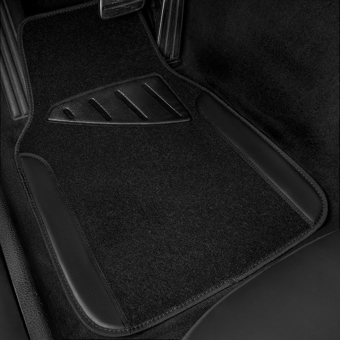 CAR PASS Waterproof Universal Fit Car Floor Mats, Faux Leather Car Carpet Mats - Image 8