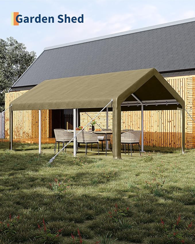 10x20 Ft Carport, Car Port - Image 4