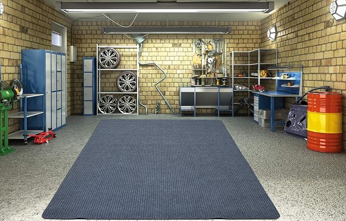 Ottomanson 5' x 6'6" Mud Mat Area Rug Scraper Carpet - Image 3