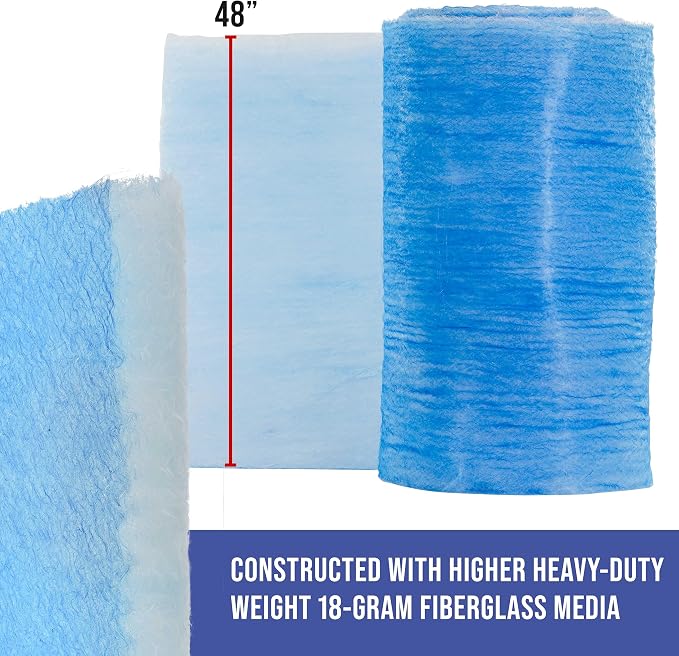 Master Airbrush Elite Paint Spray Booth Exhaust Filter Roll 48" x 200' - Image 3