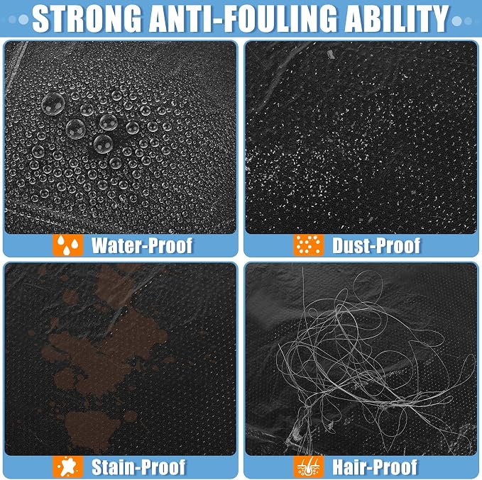 MYFAMIREA 250 PCS Disposable Car Seat Covers Clear Plastic Vehicle Seat - Image 3