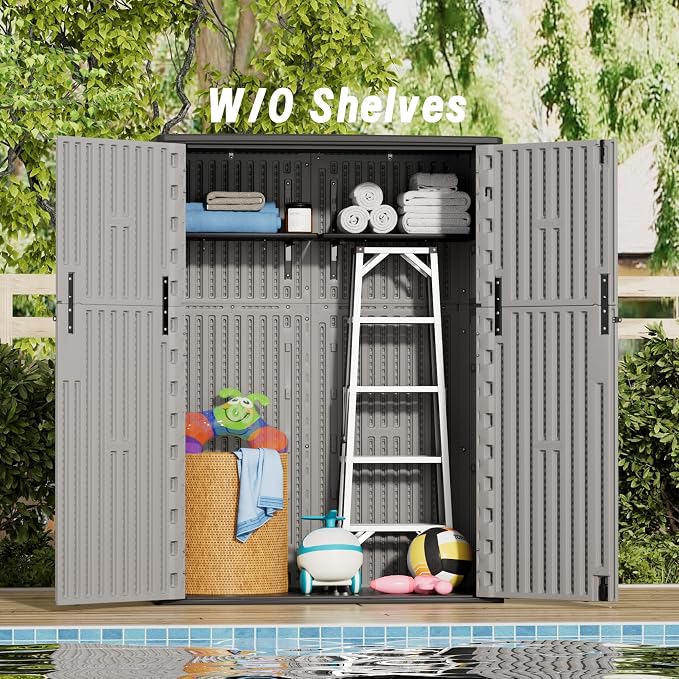 Plastic Outdoor Storage Cabinets, Vertical Sheds&Outdoor Storage - Image 6