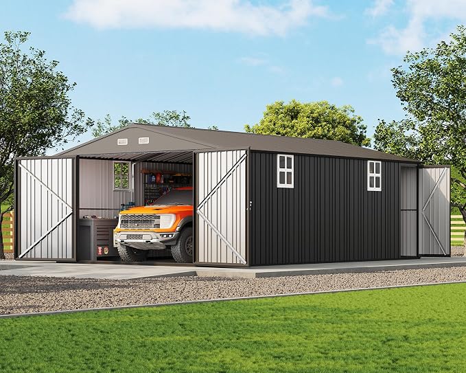 Jocisland 13.2x20.7x8.4 FT Heavy Duty Carport, Metal carport by Jocisland