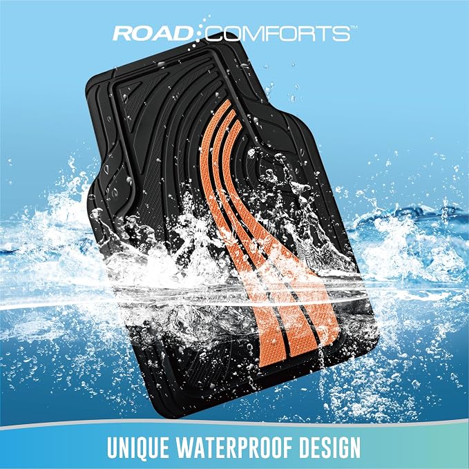 Road Comforts Car Floor Mats Full Set – Front & Rear Car Floor Mats - Image 6