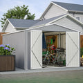 Large Outdoor Storage Shed, Utility Tool Shed Storage House by Hohuqeri