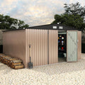 10x12 FT Metal Storage Sheds Outdoor, Metal ToolShed by RELJOFUM