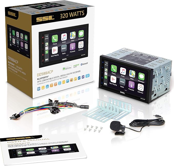 Sound Storm Laboratories DD988ACP Car Audio Stereo System – Apple CarPlay - Image 6
