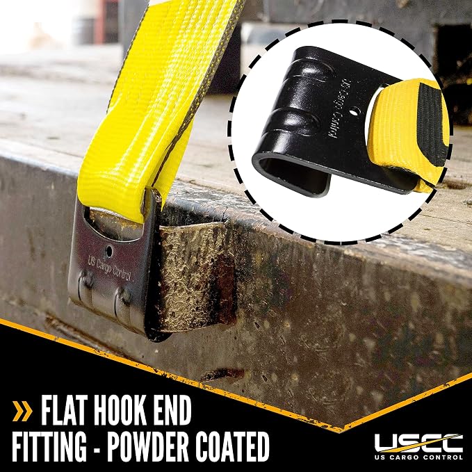 US Cargo Control Heavy Duty Yellow Fixed End - Image 4