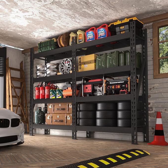MUPATER 4-Tier Garage Shelving, 9000 LBS Heavy Duty Metal Storage Shelves - Image 2