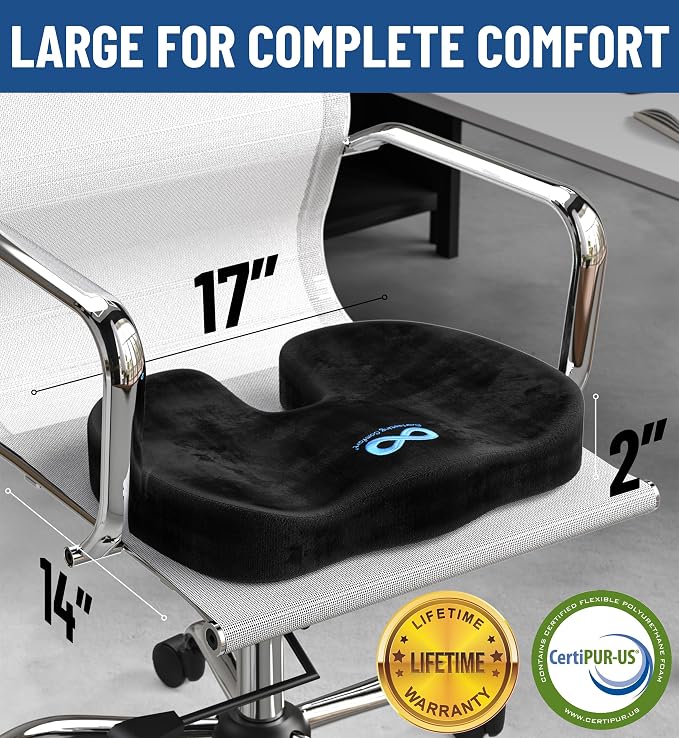 Everlasting Comfort Doctor Recommended Memory Foam Seat Cushion - Image 4