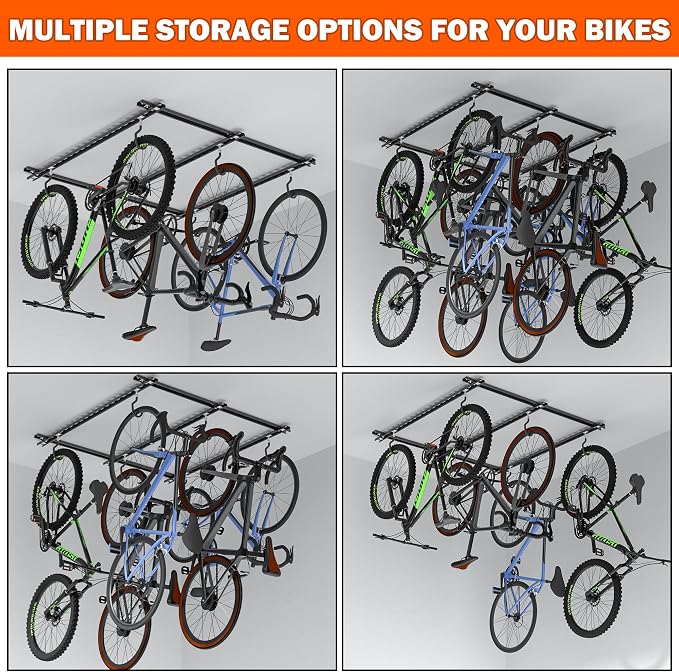 Ultrawall Ceiling Bike Rack for Garage, Indoor Bike Hanger - Image 6