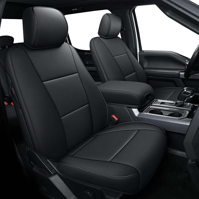AOMSAZTO Seat Covers for Ford F150 XL XLT: 2015-2024 2025 SuperCrew & F250 F350 by AOMSAZTO