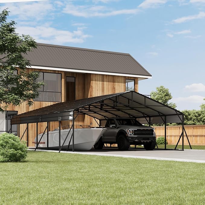 20' x 30' x 8.5' Heavy Duty Metal Carport - Image 2