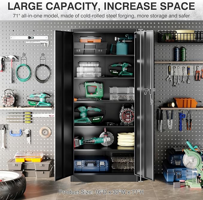 SISESOL Metal Storage Cabinet - Image 2