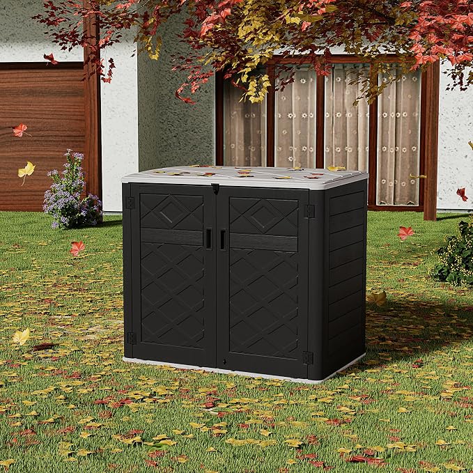 HOMSPARK Storage Shed Weather Resistance, Horizontal Storage Shed - Image 4