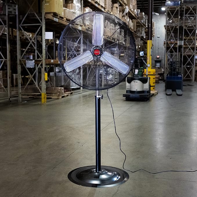 OEMTOOLS OEM24885 30" Oscillating Pedestal Fan, Adjustable Height - Image 7