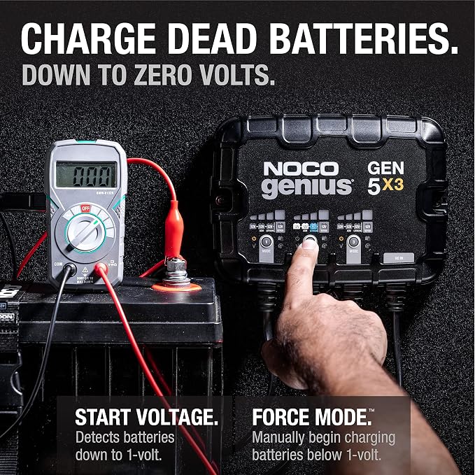 NOCO Genius GEN5X3: 3-Bank, 15A Onboard Battery Charger - Image 5
