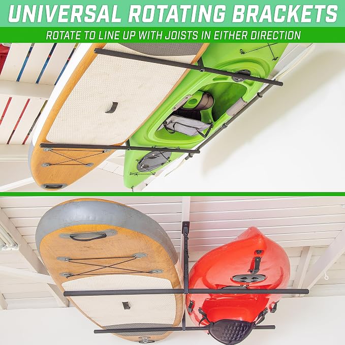 GoSports Kayak Rack for Garage Ceiling Mount - Image 5