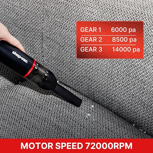 Shop-Vac Car Vacuum Cordless, 14000Pa 2-in-1 Blow/Suction Portable Air Duster - Image 5