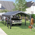 12x20 FT Metal Carport, Heavy Duty Car Port Canopy by ANTSKU