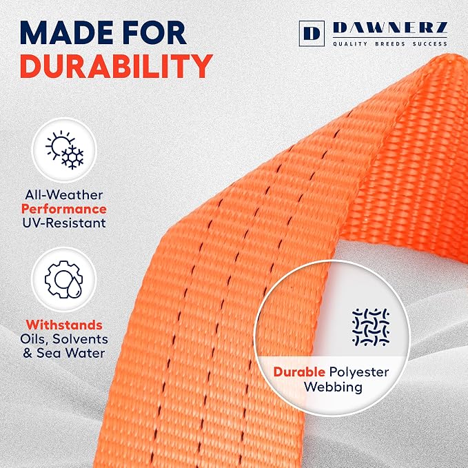 Heavy Duty Ratchet Straps 2 inch x 27 ft - 6600 Lb Breaking Strength Tie Downs - Image 6