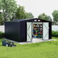8x10x6.4 FT Outdoor Storage Sheds, Metal Garden Tool Shed by GarveeLife