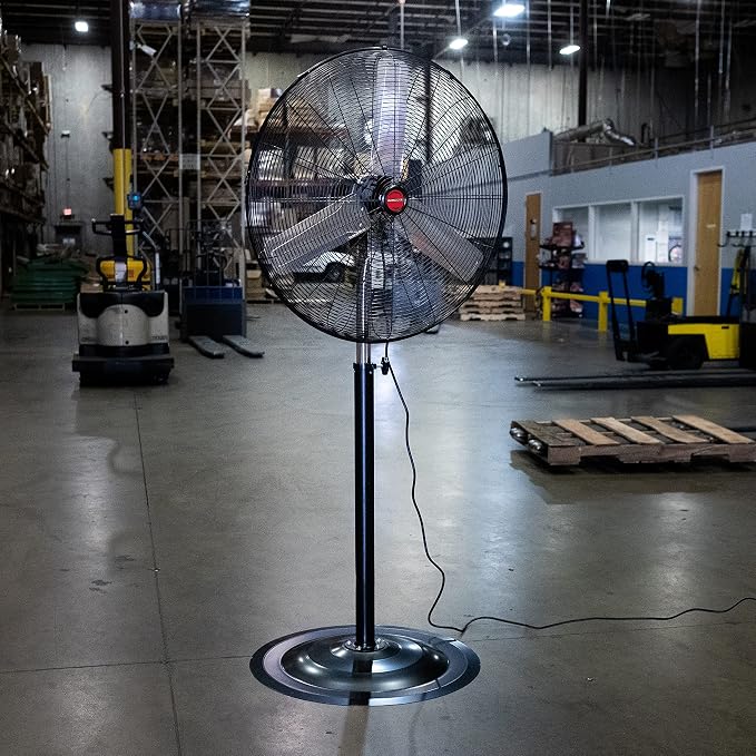 OEMTOOLS OEM24885 30" Oscillating Pedestal Fan, Adjustable Height - Image 6